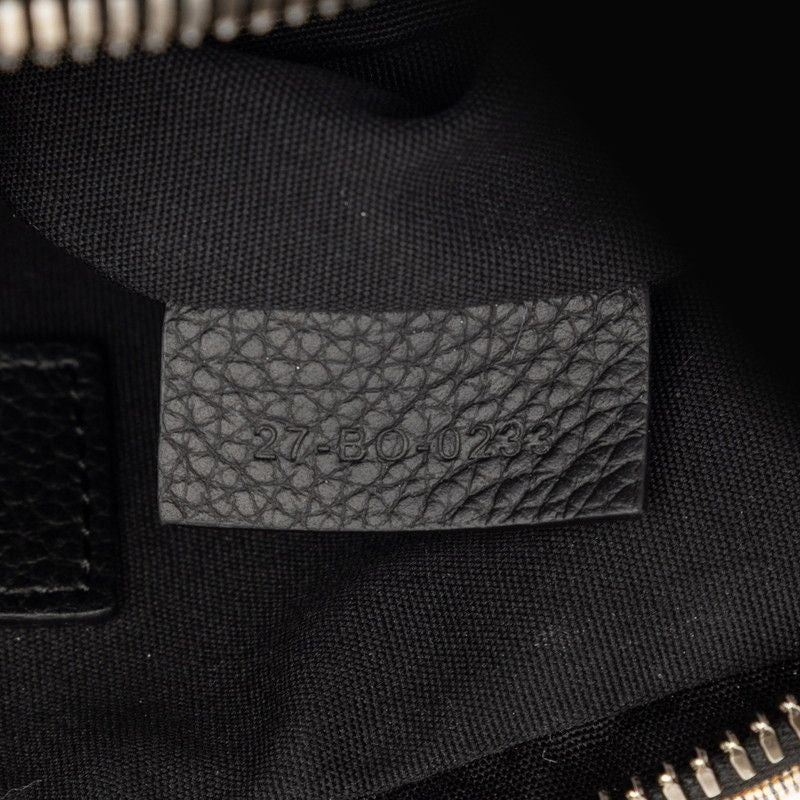 Dior Oblique Saddle Jacquard Crossbody Shoulder Bag Beige Black Fabric Leather — view 6