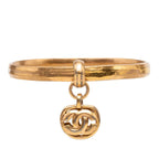 Chanel CC Logo Vintage Bangle 96 Gold Plated 1- Bracelet