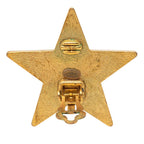 Chanel CC Logo Star Motif Earrings 01 Gold White Plated — view 3