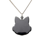 Chanel CC Logo Cat Robot Choupette Chain Pendant 17 Silver Blue — view 3