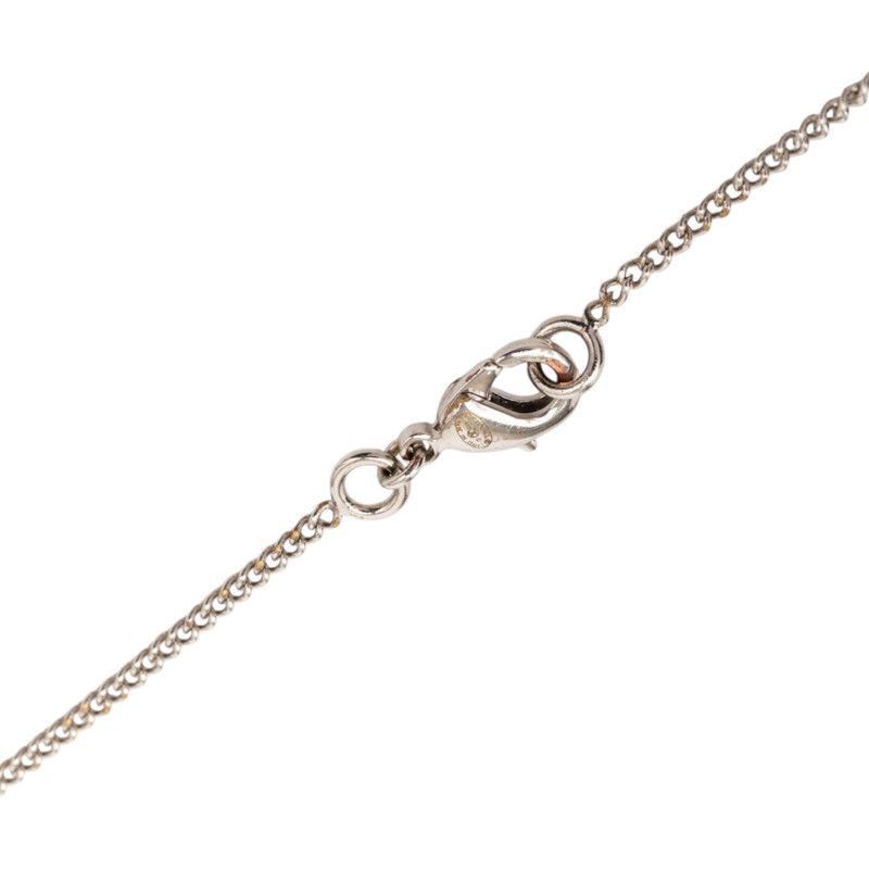 Chanel CC Logo Chain Pendant 12 Silver Metal Rhinestone — view 4