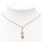 Chanel CC Logo Chain Pendant 12 Silver Metal Rhinestone — view 5