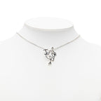Dior I Love Heart Arrow Chain Pendant Silver Metal — view 6