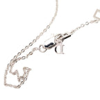 Dior I Love Heart Arrow Chain Pendant Silver Metal — view 4