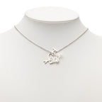 Dior I Love Heart Arrow Chain Pendant Silver Metal — view 6