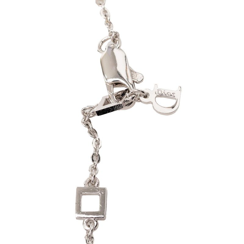 Dior I Love Heart Arrow Chain Pendant Silver Metal — view 4