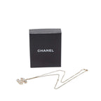 Chanel CC Logo Necklace Gold Silver Plated — view 6