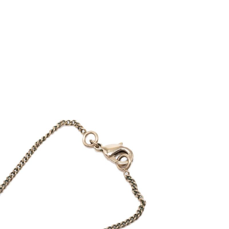 Chanel CC Logo Necklace Gold Silver Plated — view 3