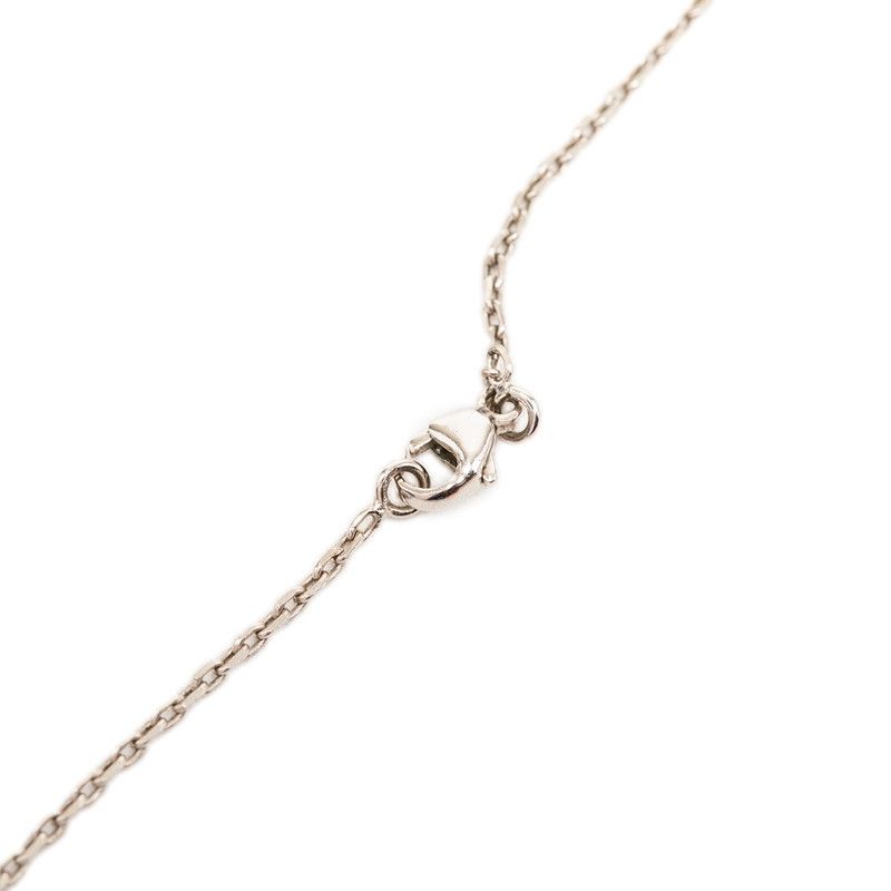 Hermes O'Kelly PM Chain Pendant Silver Ivory Metal Leather — view 3