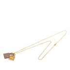 Hermes O'Kelly PM Pendant Gold Etoupe Gray Plated Swift — view 3