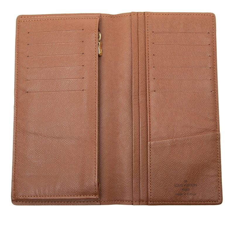 Louis Vuitton Monogram Portefeuille Brazza Wallet Brown Leather — view 4