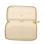 Louis Vuitton Damier Azur Zippy Organizer Wallet White Leather — view 4