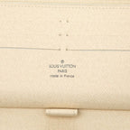 Louis Vuitton Damier Azur Zippy Organizer Wallet White Leather — view 6