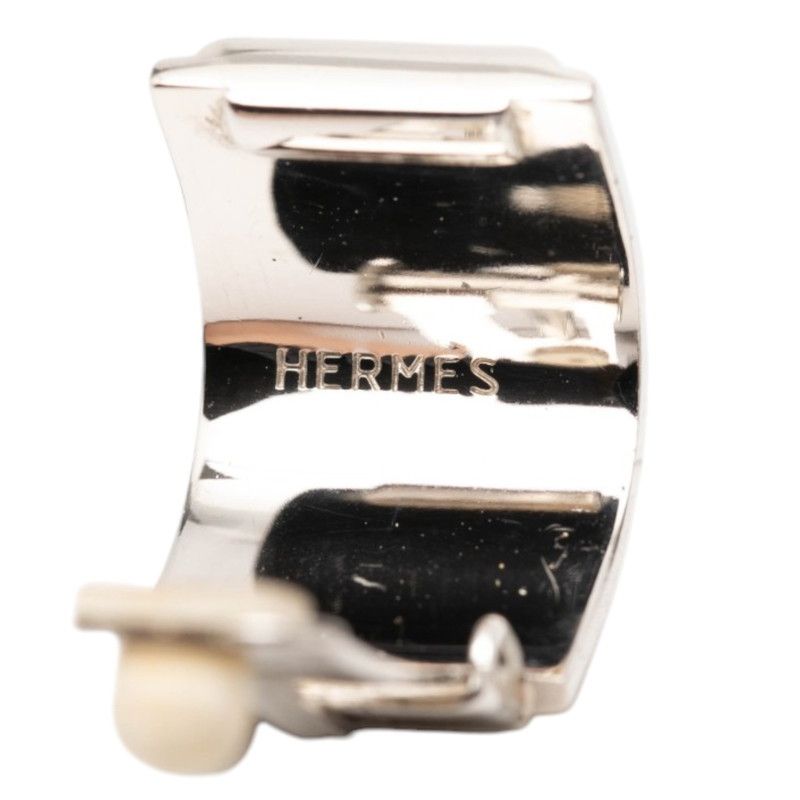 Hermes Enamel Cloisonne Dolphin Pattern Earrings Gold Multicolor Plated — view 3