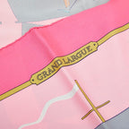 Hermes Carre 90 Grand Large Scarf Large Pink Multicolor Silk — view 2
