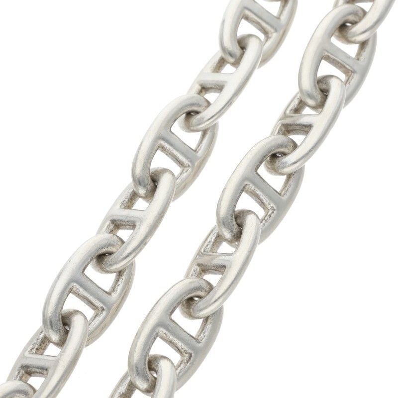Hermes Chaine D'ancre Silver Choker Necklace GM — view 2