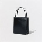 Hermes Lucie PM Tote Box Calf Chevre Noir Black Handbag Misor — view 2