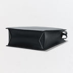 Hermes Lucie PM Tote Box Calf Chevre Noir Black Handbag Misor — view 5