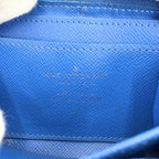 Louis Vuitton Coin Case Monogram Clouds Soft Trunk Necklace Wallet Purse Blue — view 5