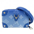 Louis Vuitton Coin Case Monogram Clouds Soft Trunk Necklace Wallet Purse Blue — view 2