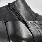 Celine Boots Moon Short Shoes 39 Leather Black Silver — view 8
