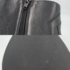 Celine Boots Moon Short Shoes 39 Leather Black Silver — view 9