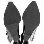 Celine Boots Moon Short Shoes 39 Leather Black Silver — view 5