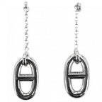 Hermes Earrings Chaine D'ancre Farandole 925 Sterling Silver