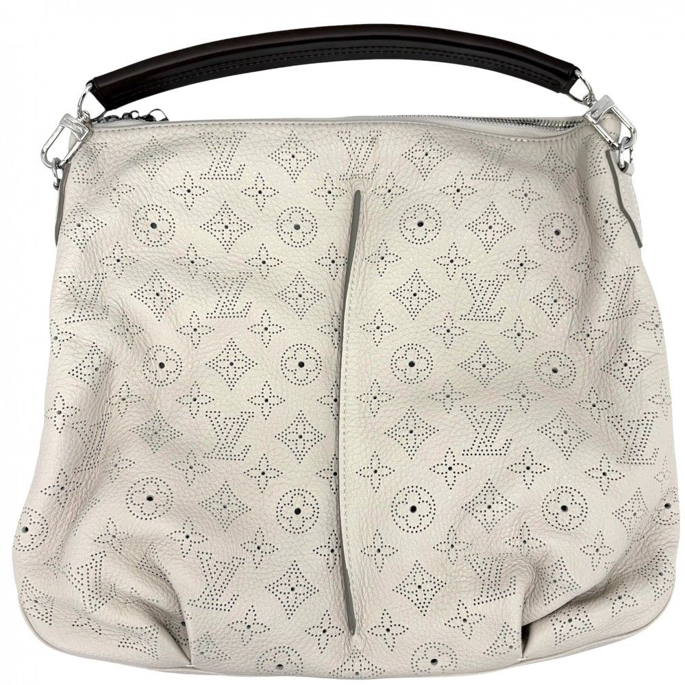 Louis Vuitton 2-Way Selene PM Shoulder Bag Monogram Mahina Beige Silver — view 2