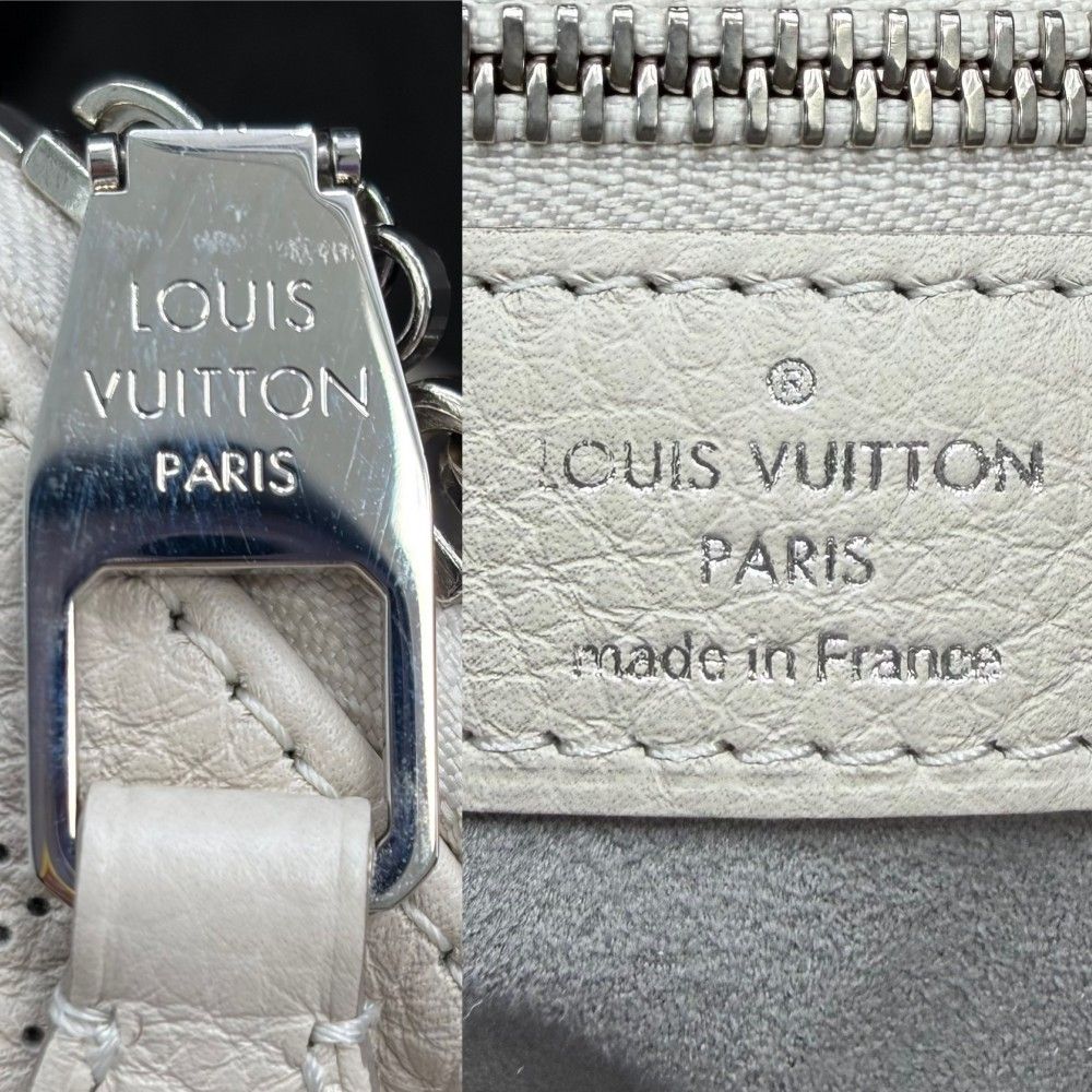 Louis Vuitton 2-Way Selene PM Shoulder Bag Monogram Mahina Beige Silver — view 4