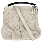 Louis Vuitton 2-Way Selene PM Shoulder Bag Monogram Mahina Beige Silver