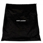 Saint Laurent Paris Shoulder Bag YSL Logo Crossbody Leather Brown Gold — view 9