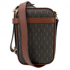 Saint Laurent Paris Shoulder Bag YSL Logo Crossbody Leather Brown Gold