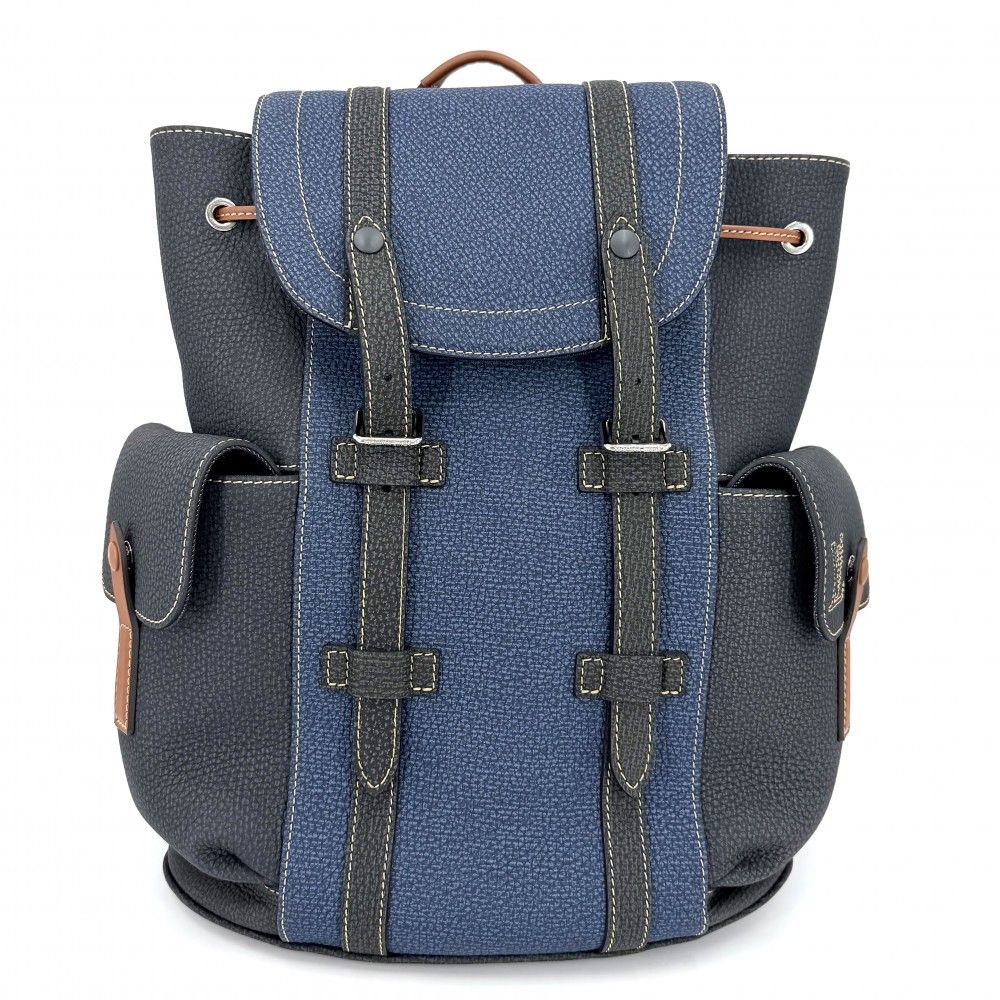 Louis Vuitton Backpack LV Fall Collection Christopher PM Taurillon Leather Gray