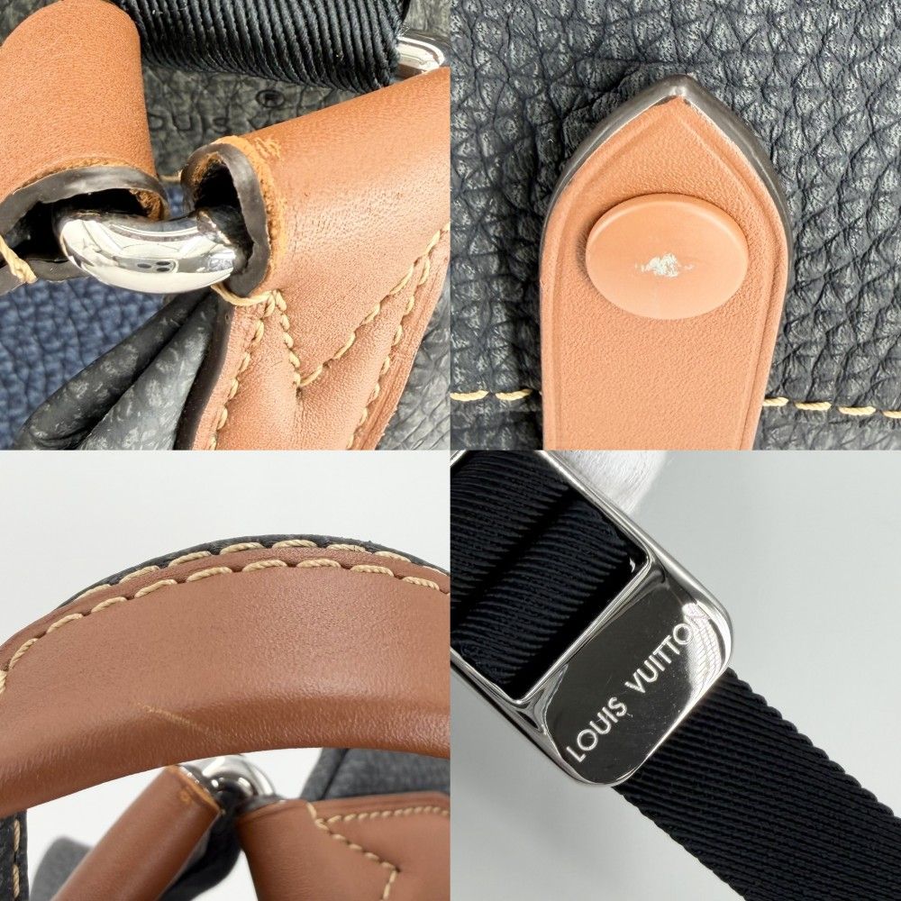 Louis Vuitton Backpack LV Fall Collection Christopher PM Taurillon Leather Gray — view 6