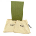 Gucci Loafers Horsebit GG Velvet 6 Sizes Velour Navy Antique Gold — view 9