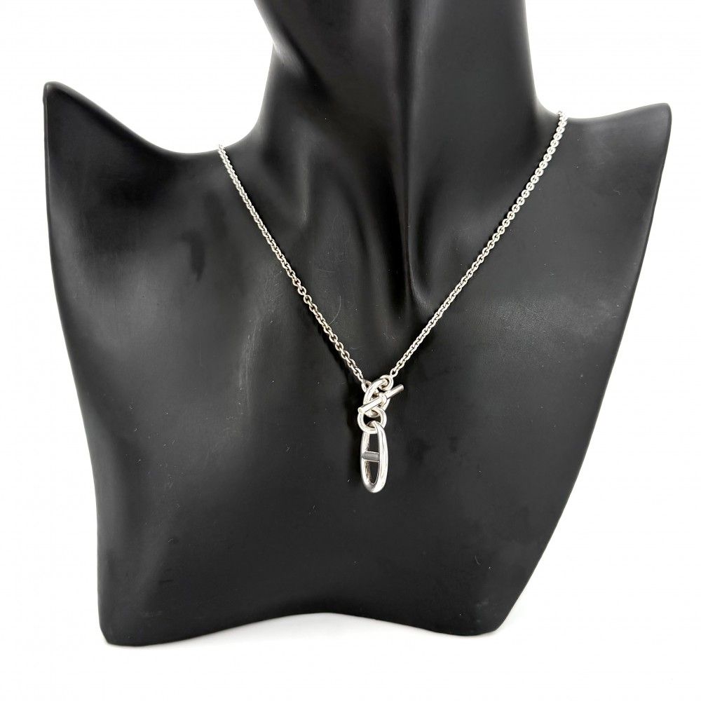 Hermes Necklace Chaine D'ancre Amulet Pendant 925 Sterling Silver — view 2