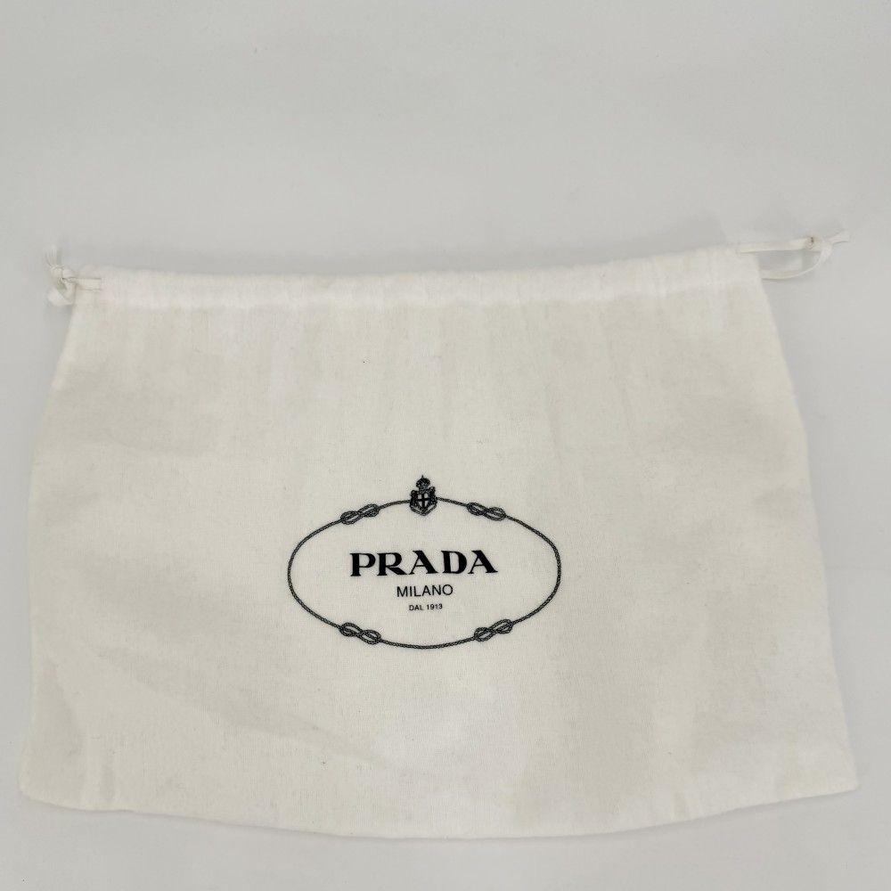 Prada Shoulder Bag Cahier Diagram Bag Crossbody Nylon Black Silver — view 9