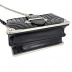 Prada Shoulder Bag Cahier Diagram Bag Crossbody Nylon Black Silver — view 3