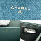Chanel Chain Wallet Boy Quilted Mini Shoulder Bag Crossbody CC Logo Caviar — view 5