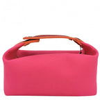 Hermes Handbag Vanity Pouch Bride-a-Brac PM Cotton Pink Silver — view 2
