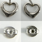 Tiffany & Co Earrings Elsa Peretti Open Heart Stud Platinum — view 5