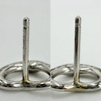 Tiffany & Co Earrings Elsa Peretti Open Heart Stud Platinum — view 3