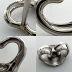 Tiffany & Co Earrings Elsa Peretti Open Heart Stud Platinum — view 6