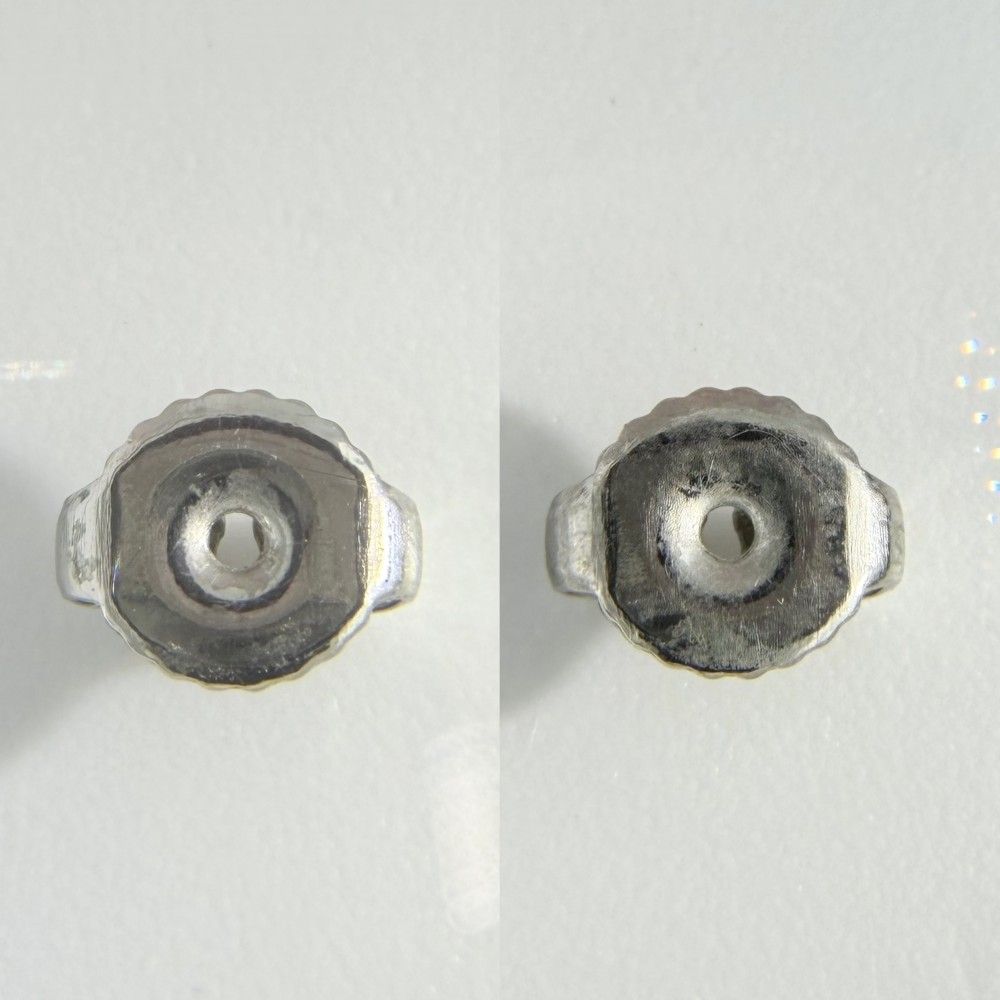 Tiffany & Co Earrings Elsa Peretti Open Heart Stud Platinum — view 4
