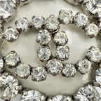 Chanel Brooch Round CC Logo Rhinestone — view 5