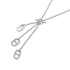 Hermes Necklace Chaine D'ancre Parade PM Silver Polished