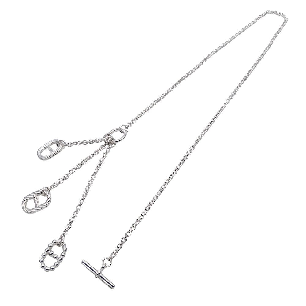 Hermes Necklace Chaine D'ancre Parade PM Silver Polished — view 4
