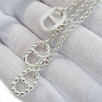 Hermes Necklace Chaine D'ancre Parade PM Silver Polished — view 9