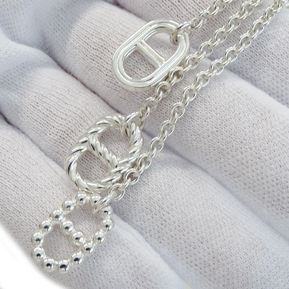 Hermes Necklace Chaine D'ancre Parade PM Silver Polished — view 9